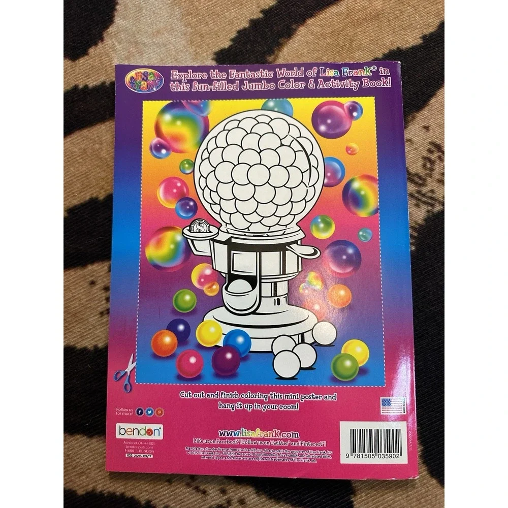 Lisa Frank 90s Y2K Jumbo Activity Book‎ Unused